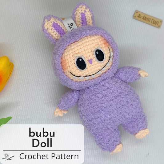 🧶 Bubu Doll Crochet Pattern – Cute Monsters Series (Digital Download)